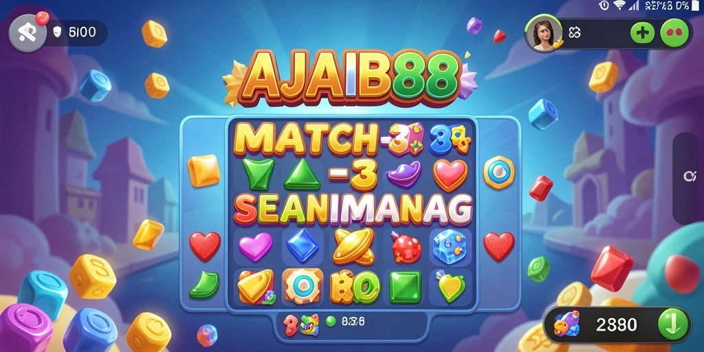 Tampilan gameplay AJAIB88 yang penuh warna dan seru.