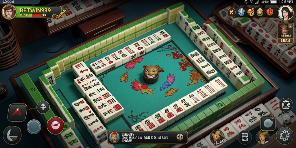 Screenshot gameplay BETWIN999 menampilkan aksi Mahjong yang mendebarkan.