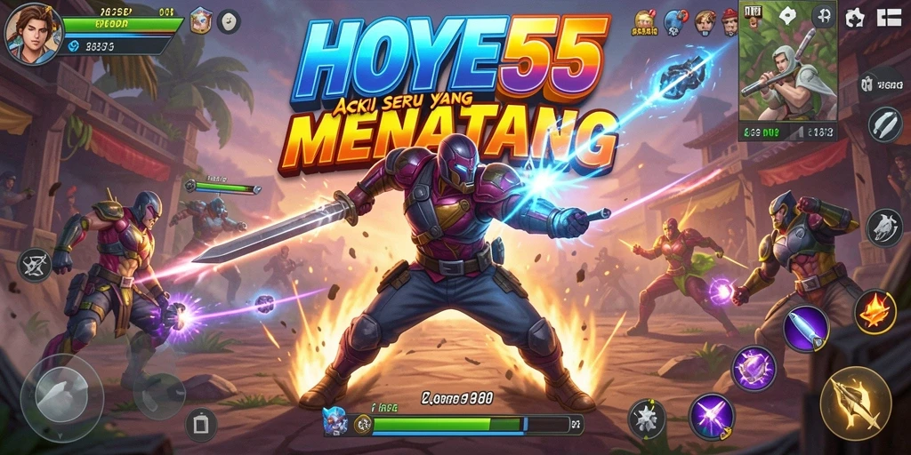 Gameplay HOYE55 yang seru dan mendebarkan dalam aksi.