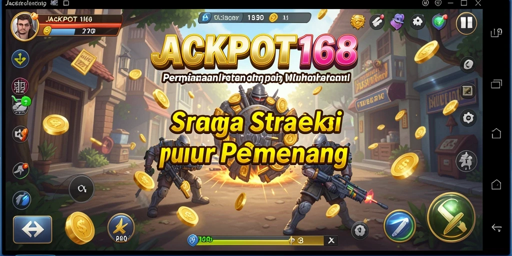 Tampilan mendebarkan dari gameplay strategi JACKPOT168.