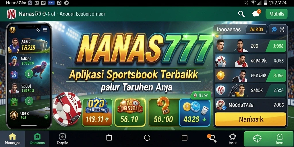 Screenshot tampilan antarmuka NANAS777 yang memudahkan taruhan sportsbook.