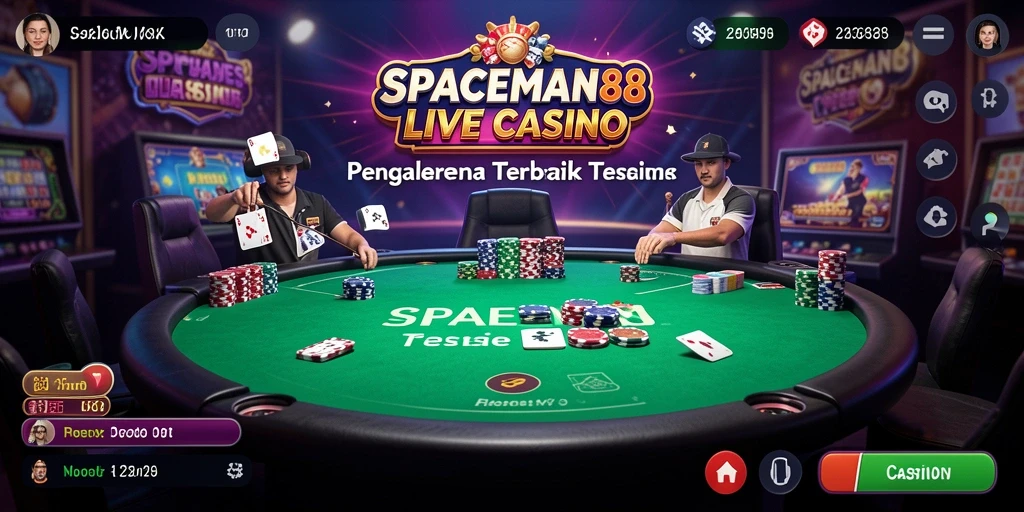 Gameplay seru SPACEMAN88 dengan dealer langsung dan pengalaman kasino nyata.