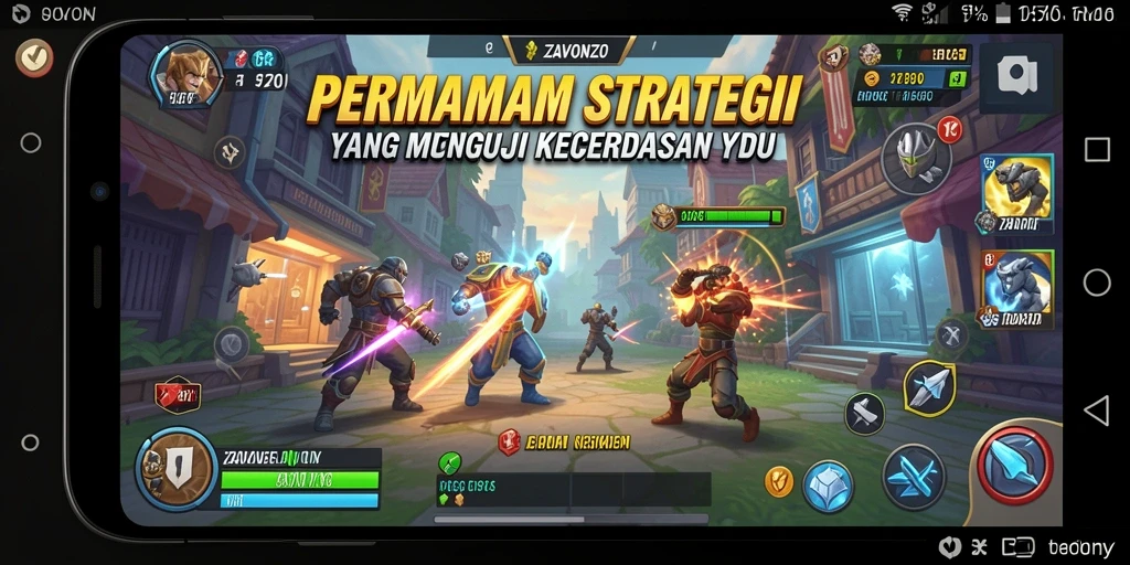Tampilan gameplay menarik dari ZAVONZO yang penuh strategi.